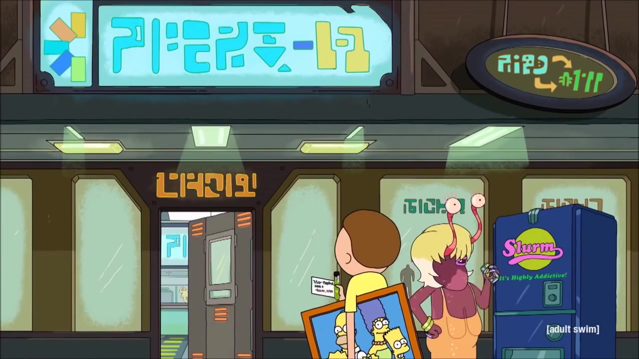 【中英字幕】Rick and Morty乱入辛普森一家哔哩哔哩bilibili