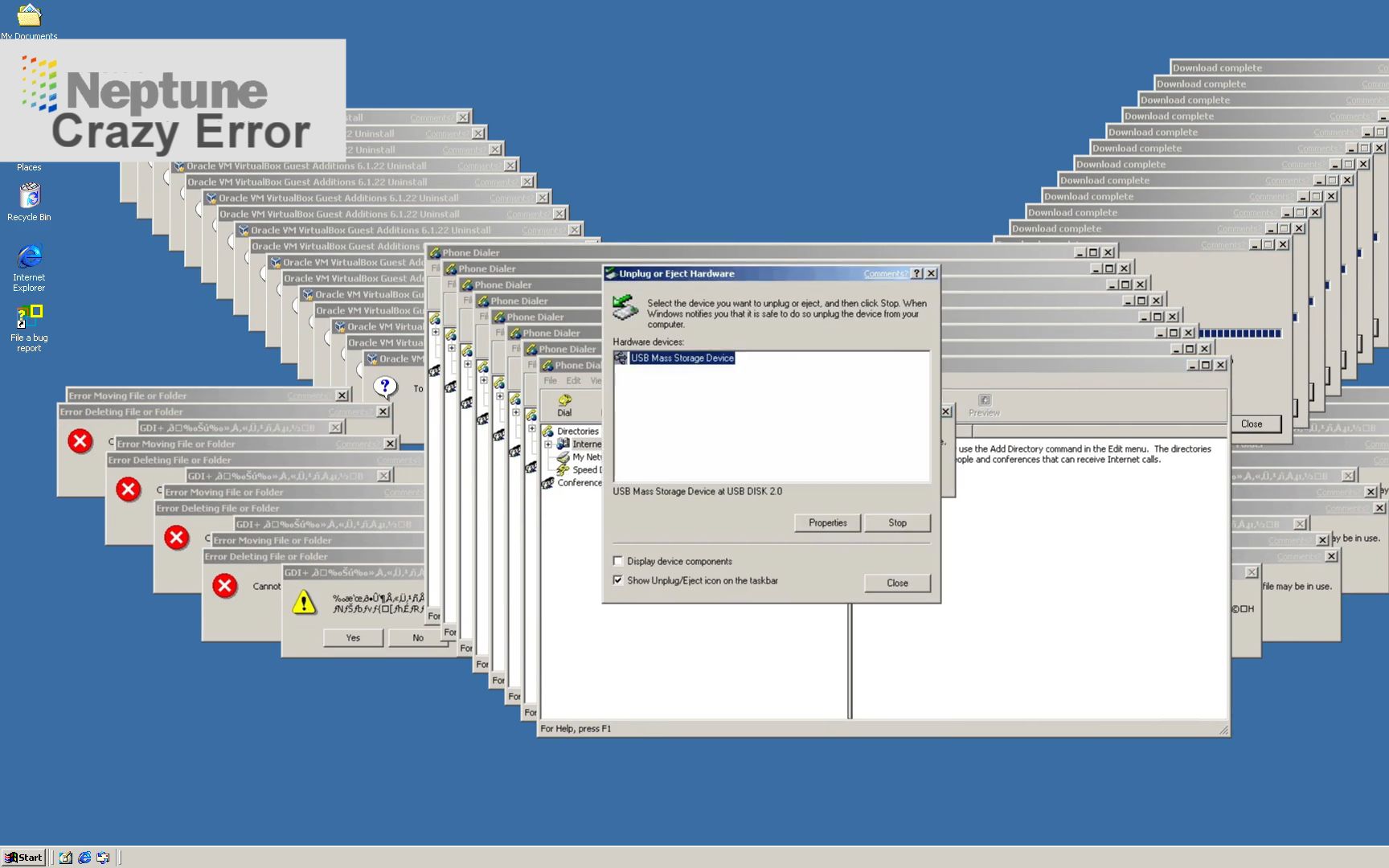windows neptune crazy error