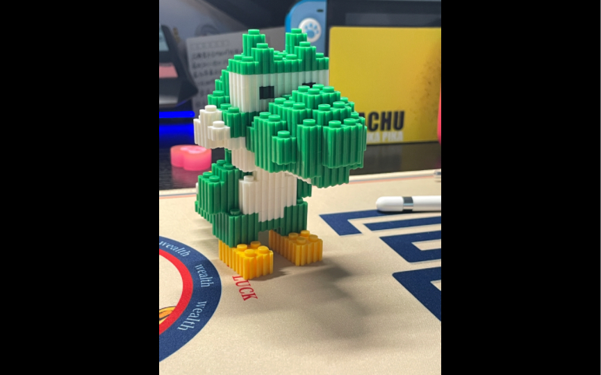 小颗粒积木耀西