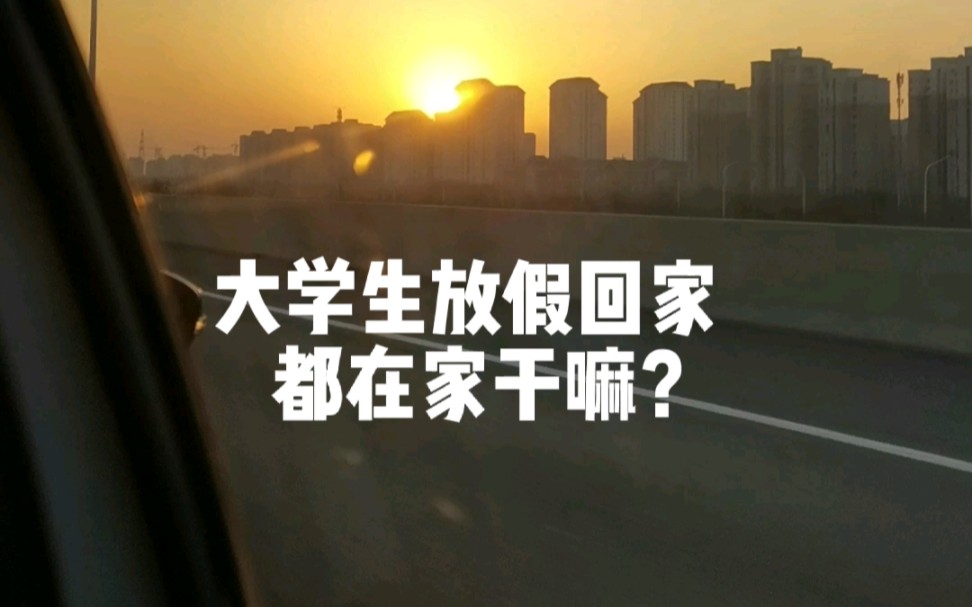 [图]大学生放假回家都在家干嘛？