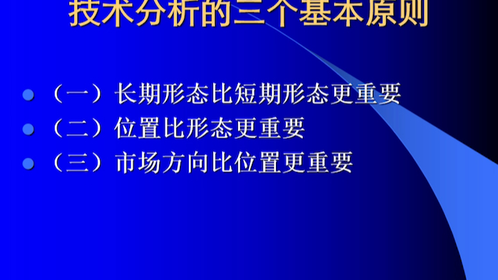 技术分析的三个基本原则哔哩哔哩bilibili