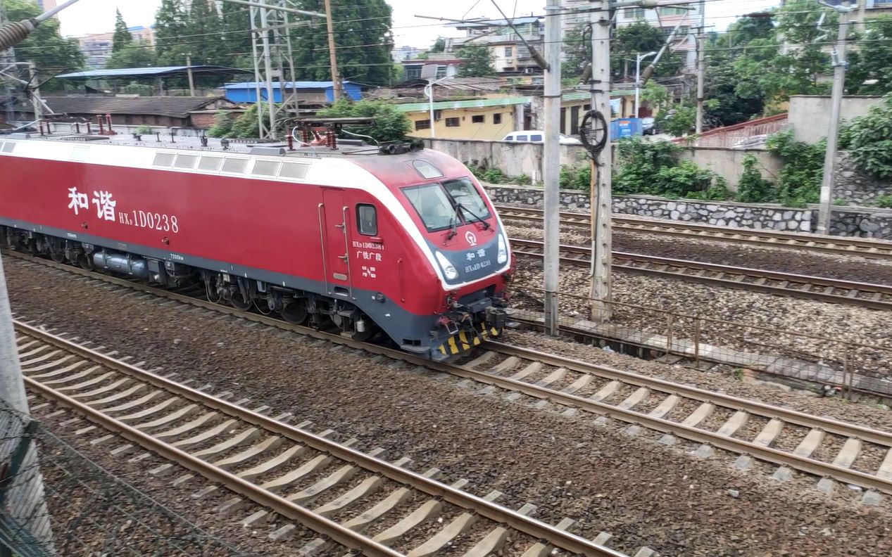 繁忙京广线 和谐d1d 0238牵引25g经过