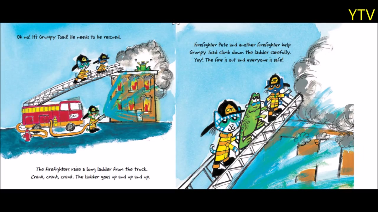 皮特猫 救火的皮特 经典英文绘本 磨耳朵 I can read, Pete the Cat Firefighter Pete哔哩哔哩bilibili