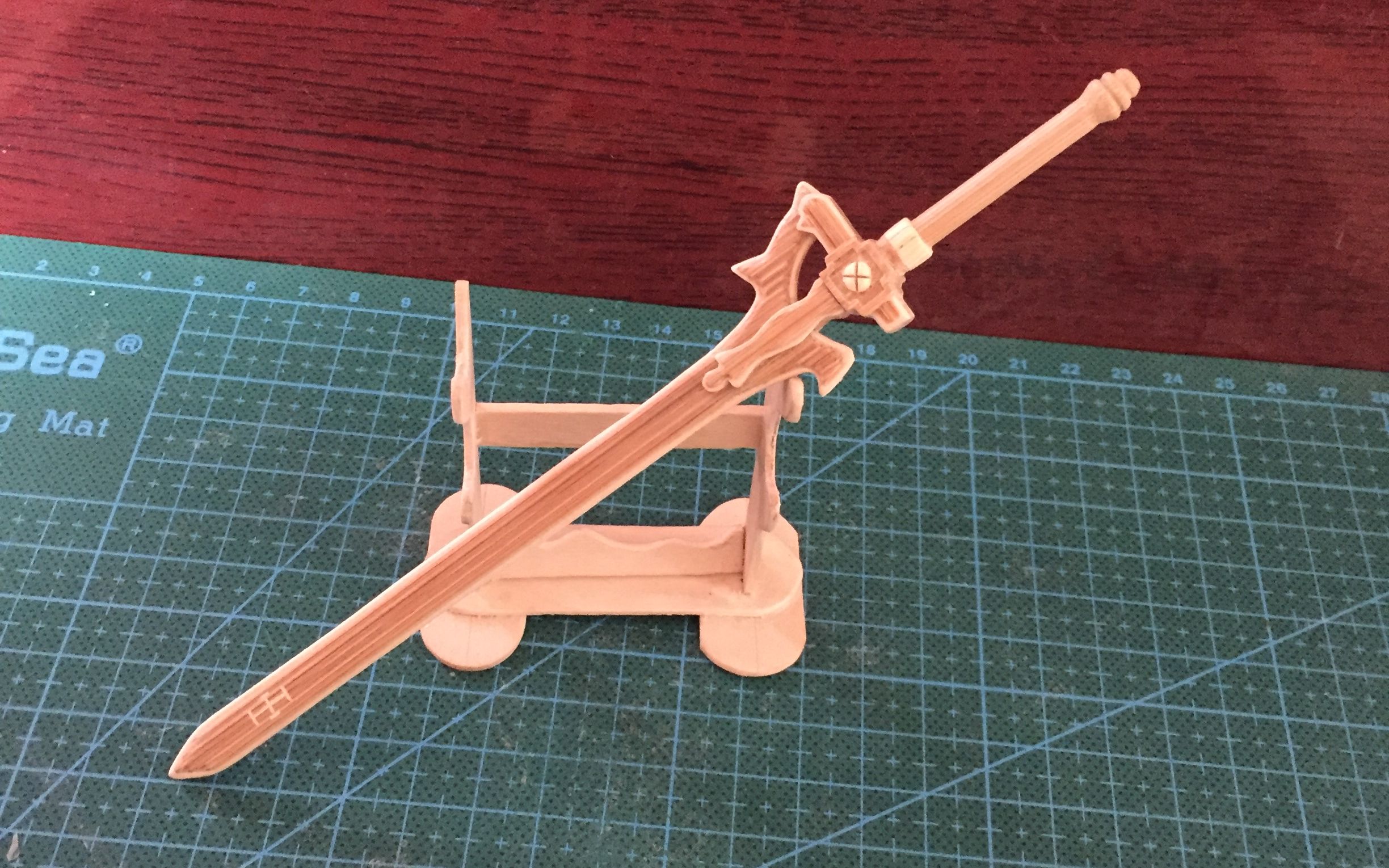 一次性筷子 雪糕棒diy刀剑神域桐人黑剑——阐释者_手工_生活_bili