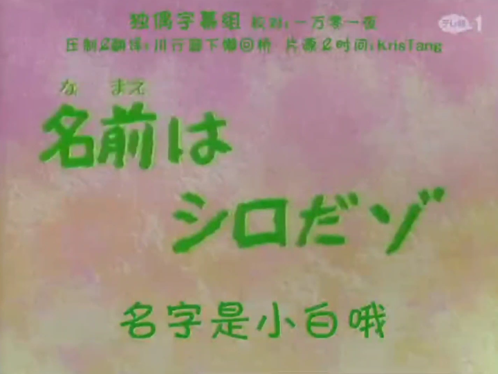 日语版蜡笔小新日语中字20名字是小白哦1哔哩哔哩bilibili