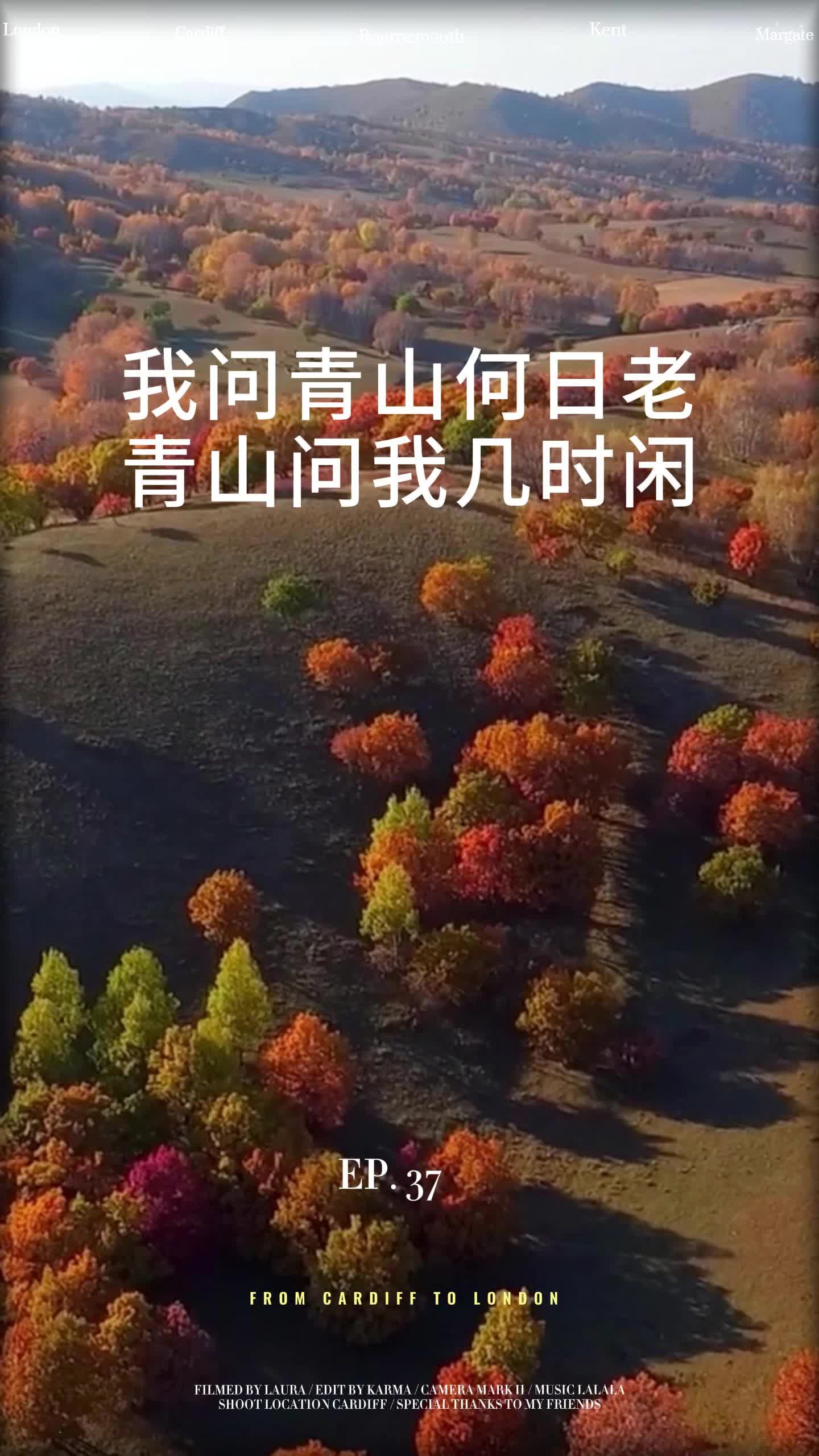 我问青山何日老,青山问我几时闲