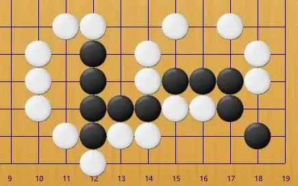 黑先，如何才能吃白棋接不归呢，注意行棋的次序