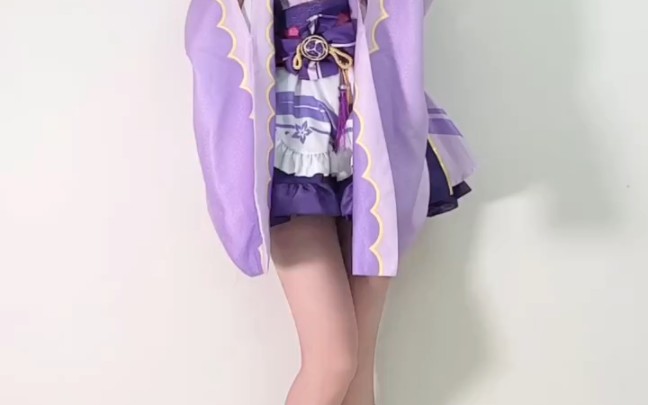 雷电将军cos,光腿版