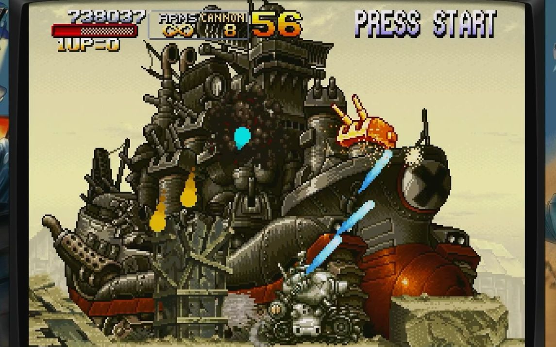 【复古街机】【合金弹头x】第一关玩得还凑合