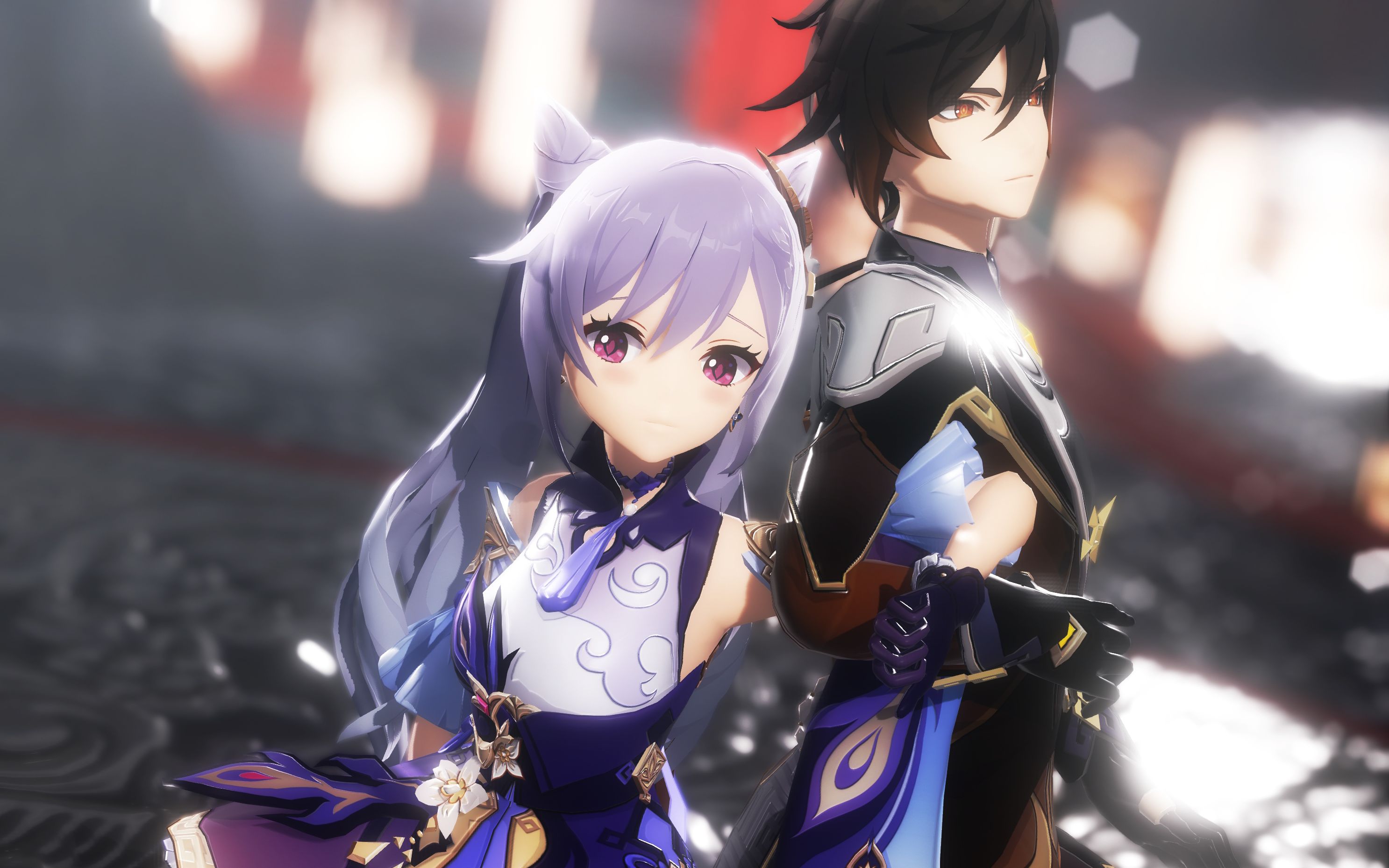 【原神mmd】刻晴 钟离 / uninterrupted indigo