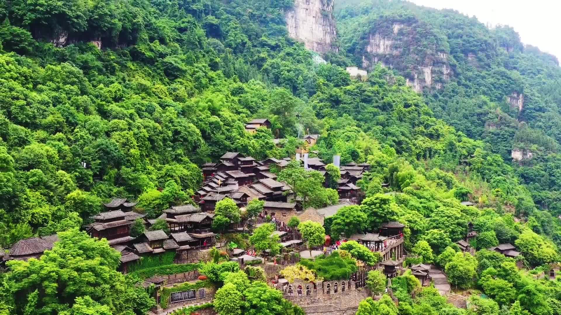 网友最想"打卡"的三峡人家#巴王寨,秀山丽水美如画