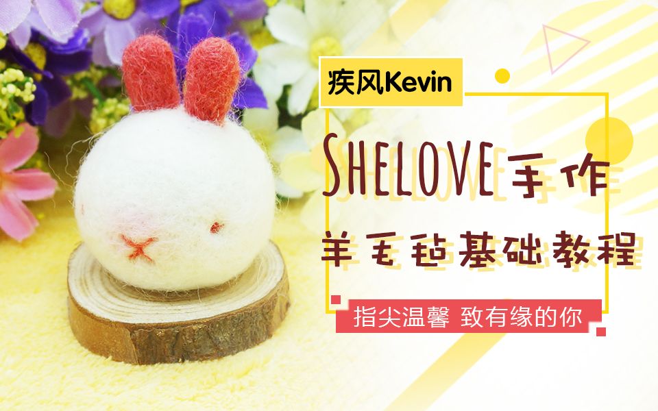 shelove手作丨羊毛毡基础教程—疾风kevin哔哩哔哩bilibili