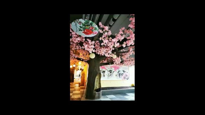 室内仿真樱花树江南烟雨风仿真花树玻璃钢材质仿真植物庆缘景观仿真绿植装饰品摆件哔哩哔哩bilibili