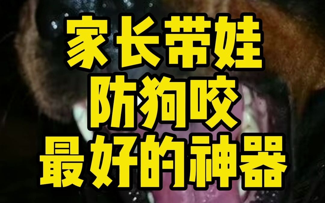 家长注意!这是带娃出门防狗咬最好的神器哔哩哔哩bilibili