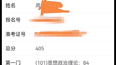 [图]【考研初试405分】作为一名医学生，我最终还是选择了二战，我用不到4个月的时间取得了405分的成绩