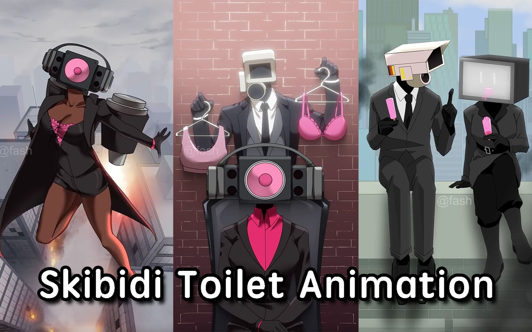 选左还是右?监控人与女音箱人的故事动画skibidi toilet animation