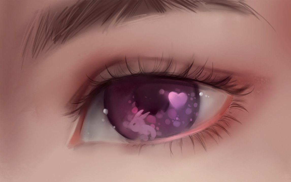 【板绘】厚涂眼睛记住这三个步骤,手残党都能学会.