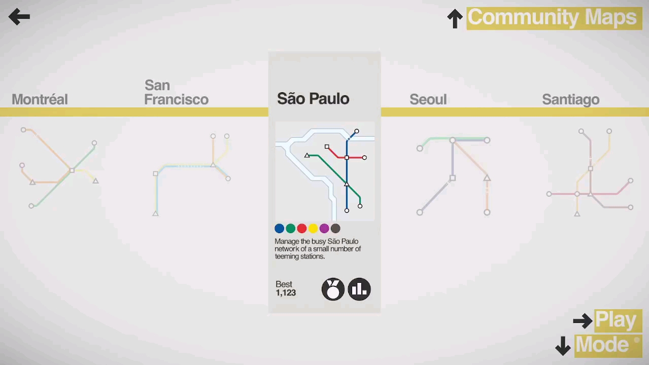 《迷你地铁》Mini Metro 15 Sao Paulo游戏实况