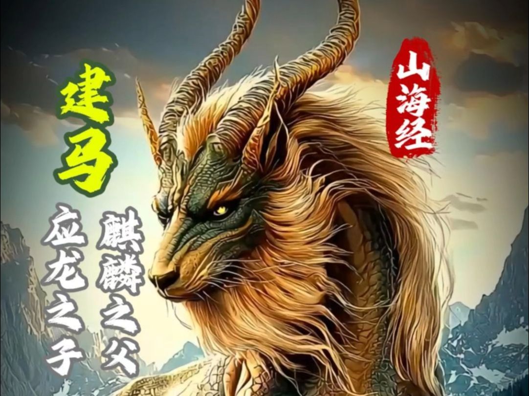 山海经异兽,应龙之子,麒麟之父:建马