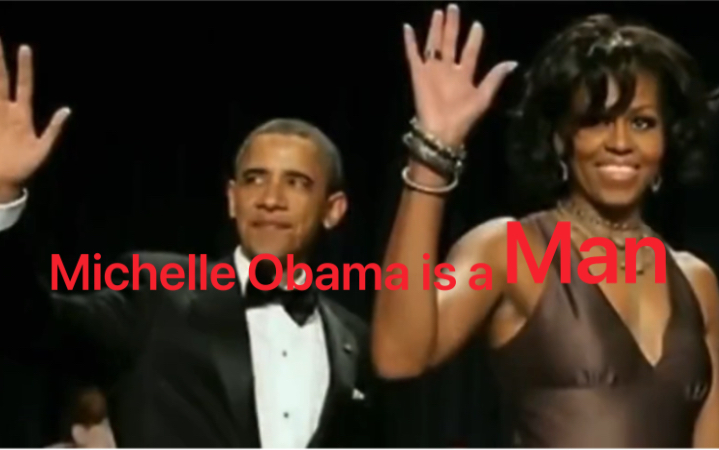 Michelle Obama is a man!有人悬赏100,000美元奖励提供米歇尔奥巴马怀孕时的照片.几年过去了也没人拿走这个赏金.呵呵!哔哩哔哩bilibili