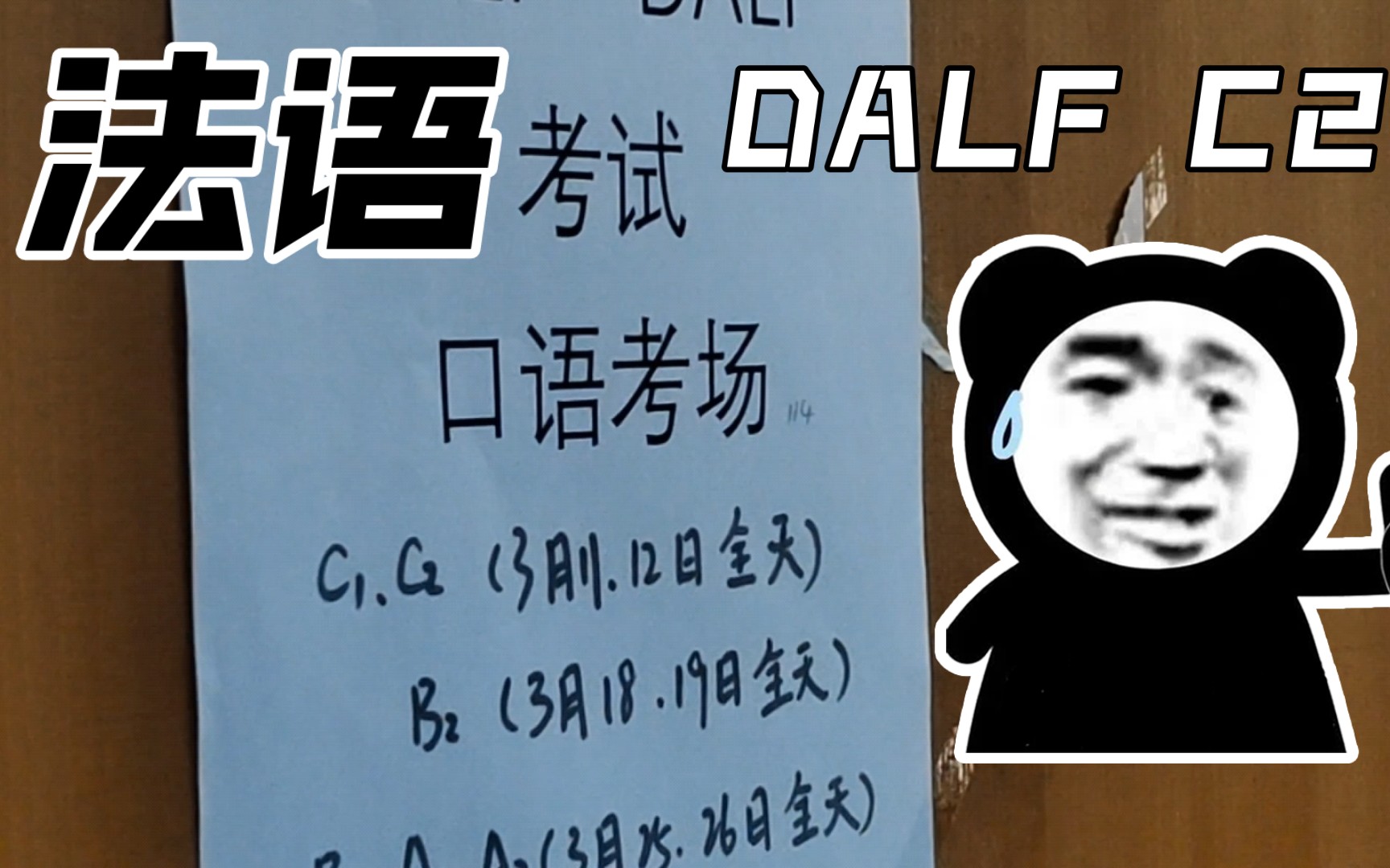 DALF C2经验贴,你老婆手把手教你学哔哩哔哩bilibili