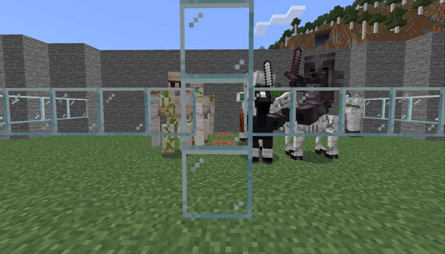 铁傀儡vs全副武装的怪物们【我的世界】