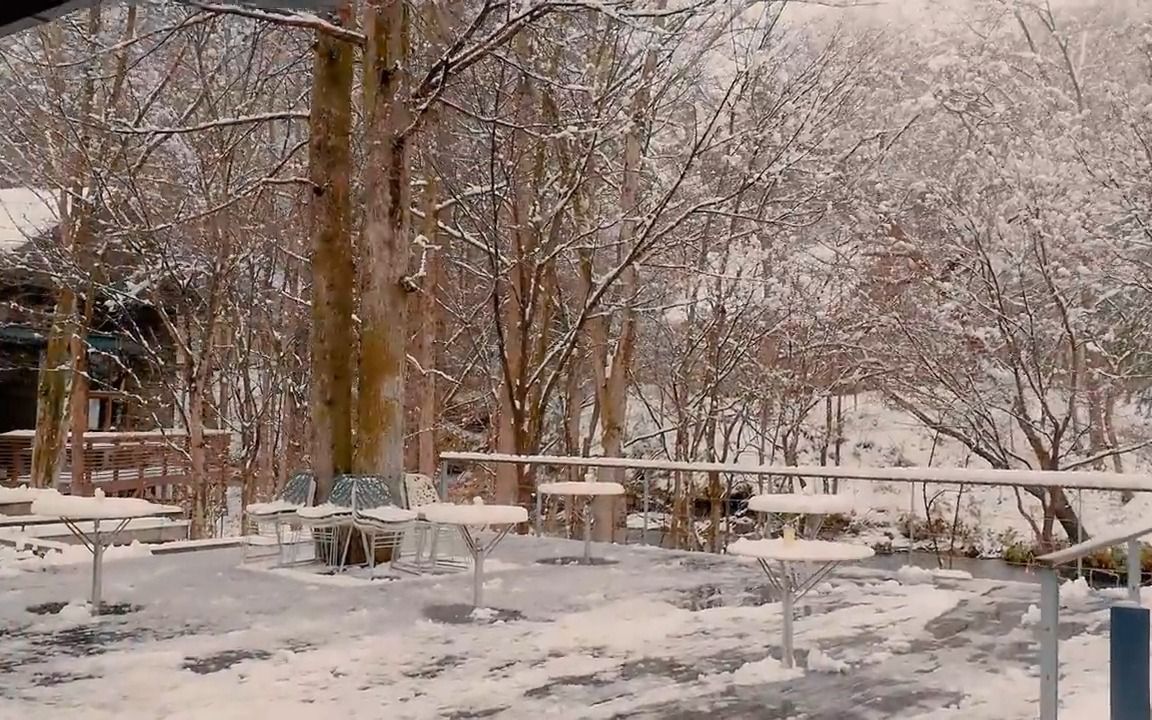 [图]【漫步】长野，寂静一月的一天，有小雪和雨夹雪