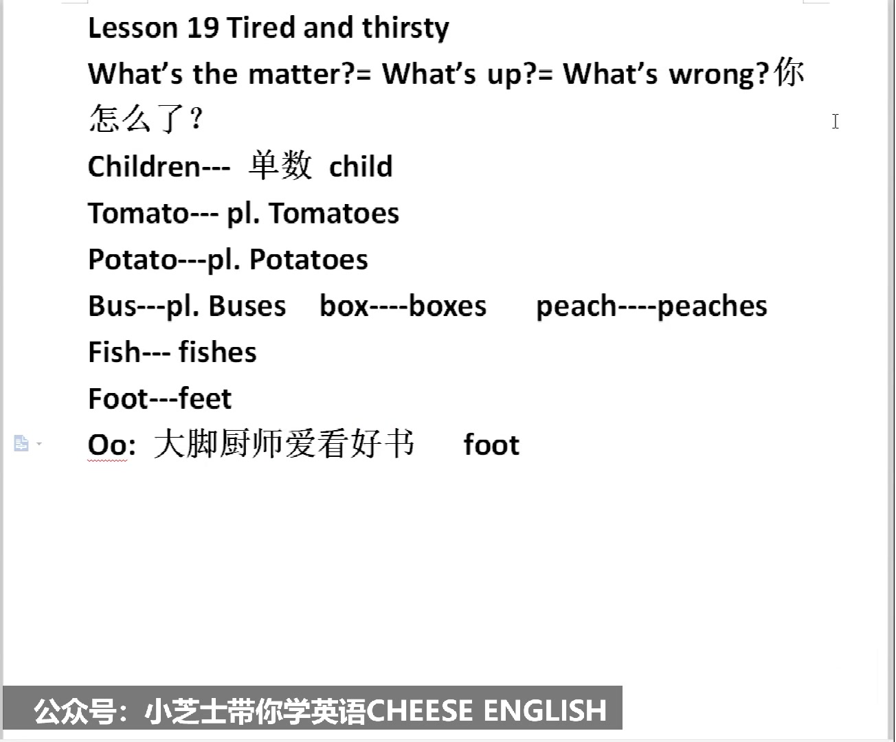 小芝士带你学英语|新概念1 第19课 第二课时 课文部分 NCE LESSON19哔哩哔哩bilibili