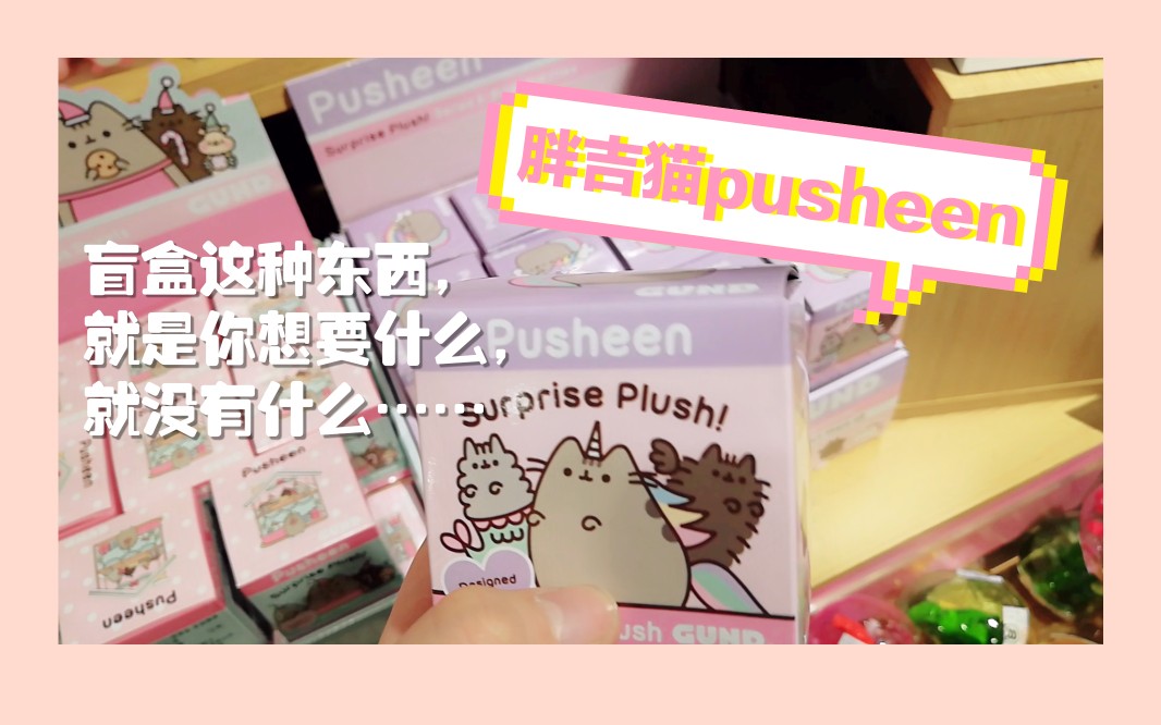 【盲盒】pusheen 胖吉猫哔哩哔哩bilibili