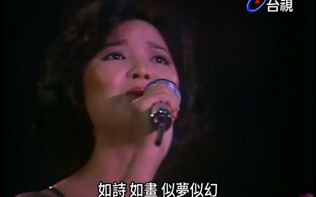 [图]【台视母带画质】鄧麗君 優美演唱〈翠湖寒〉 1980.10.4 慈善演唱会