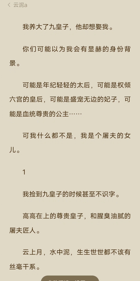 [图][已完结]我养大了九皇子，他却想娶我。你们可能以为我会有显赫的身份背景。可能是年纪轻轻的太后，可能是权倾六宫的皇后，可能是盛宠无边的妃子，可能是血统尊贵的…