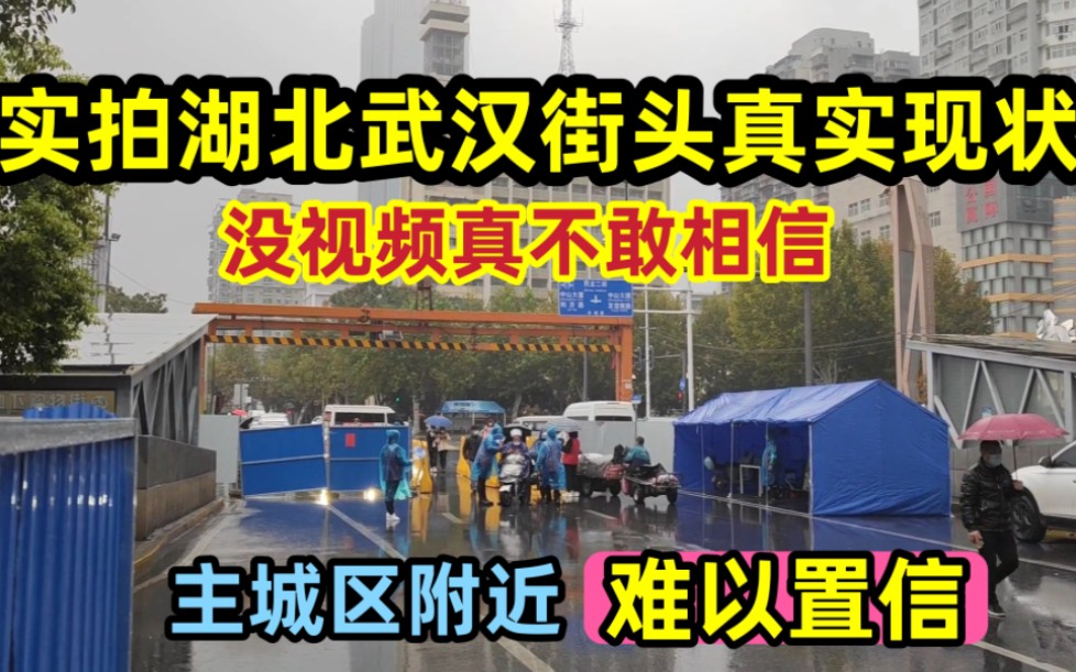 湖北武汉街头真实现状!拍摄于11月21下午!现场有点难以接受哔哩哔哩bilibili