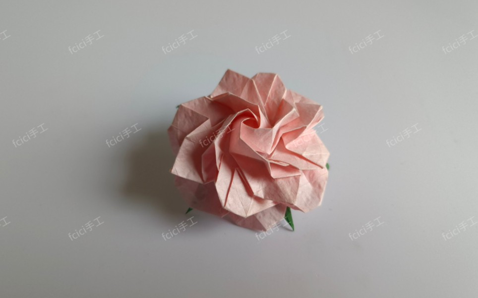 月季折纸手工教程,fcici手工折纸教程.仅此一个账号,其他人都是抄袭