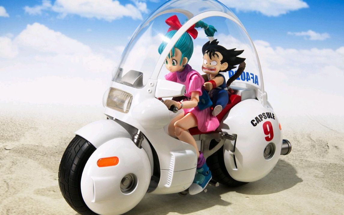 [玩具废柴]分享425 万代 龙珠shf 布尔玛摩托 胶囊公司9号机车