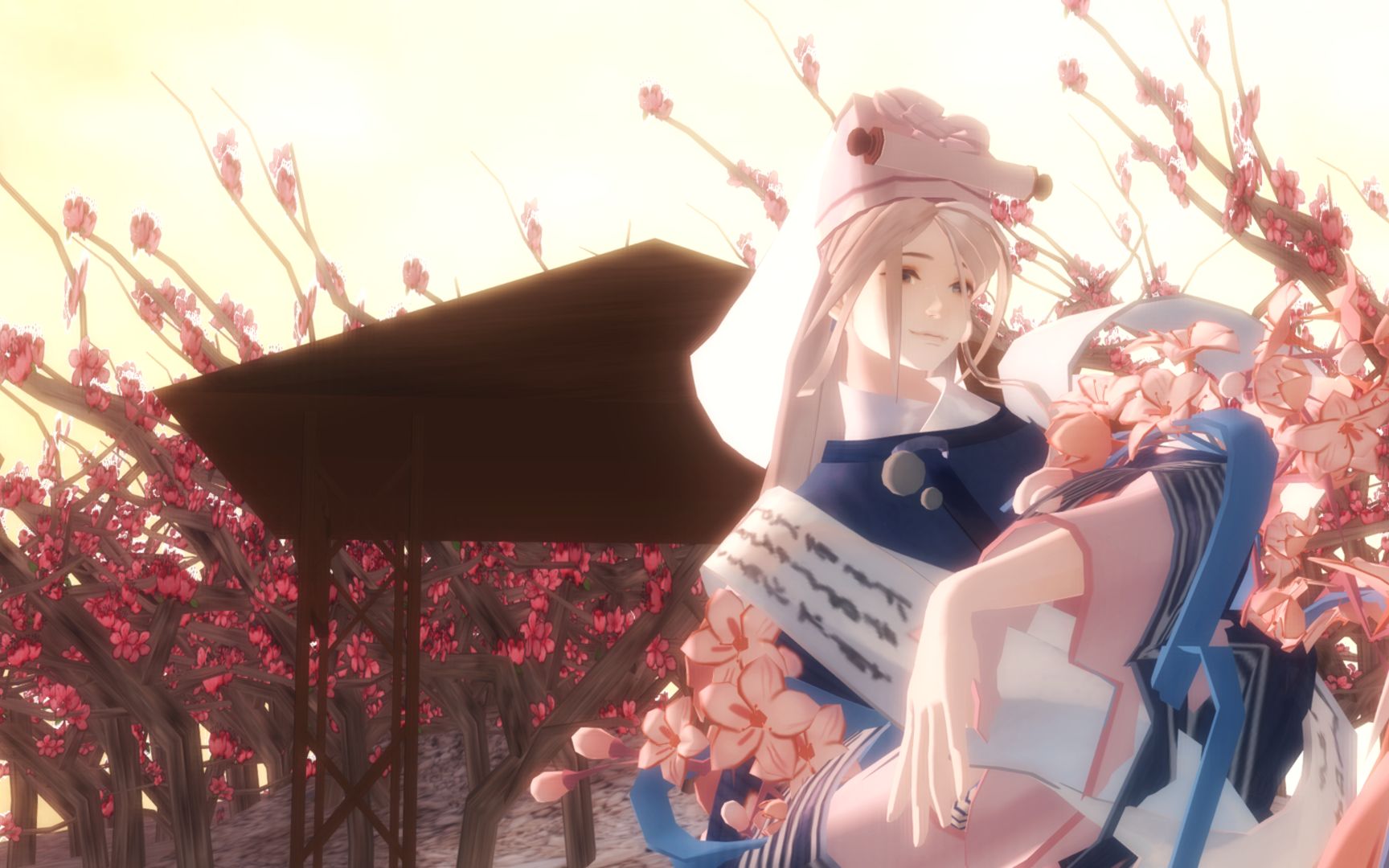 [图]【忘川风华录/MMD】桃花仙人种桃花，桃花树下桃花舞