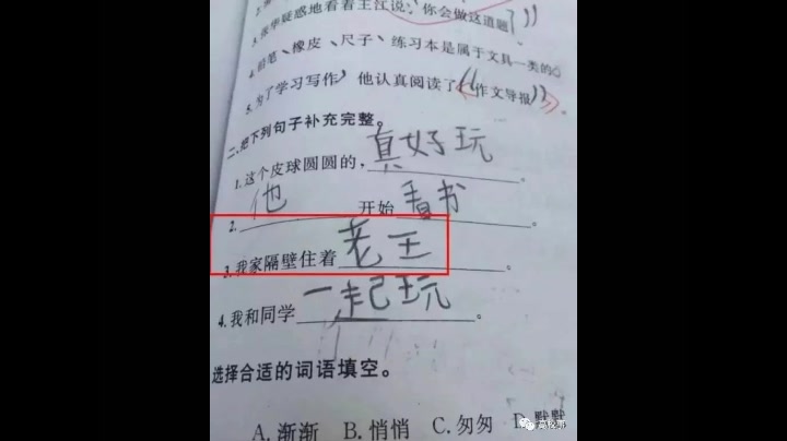 奇葩作业作业答案图片