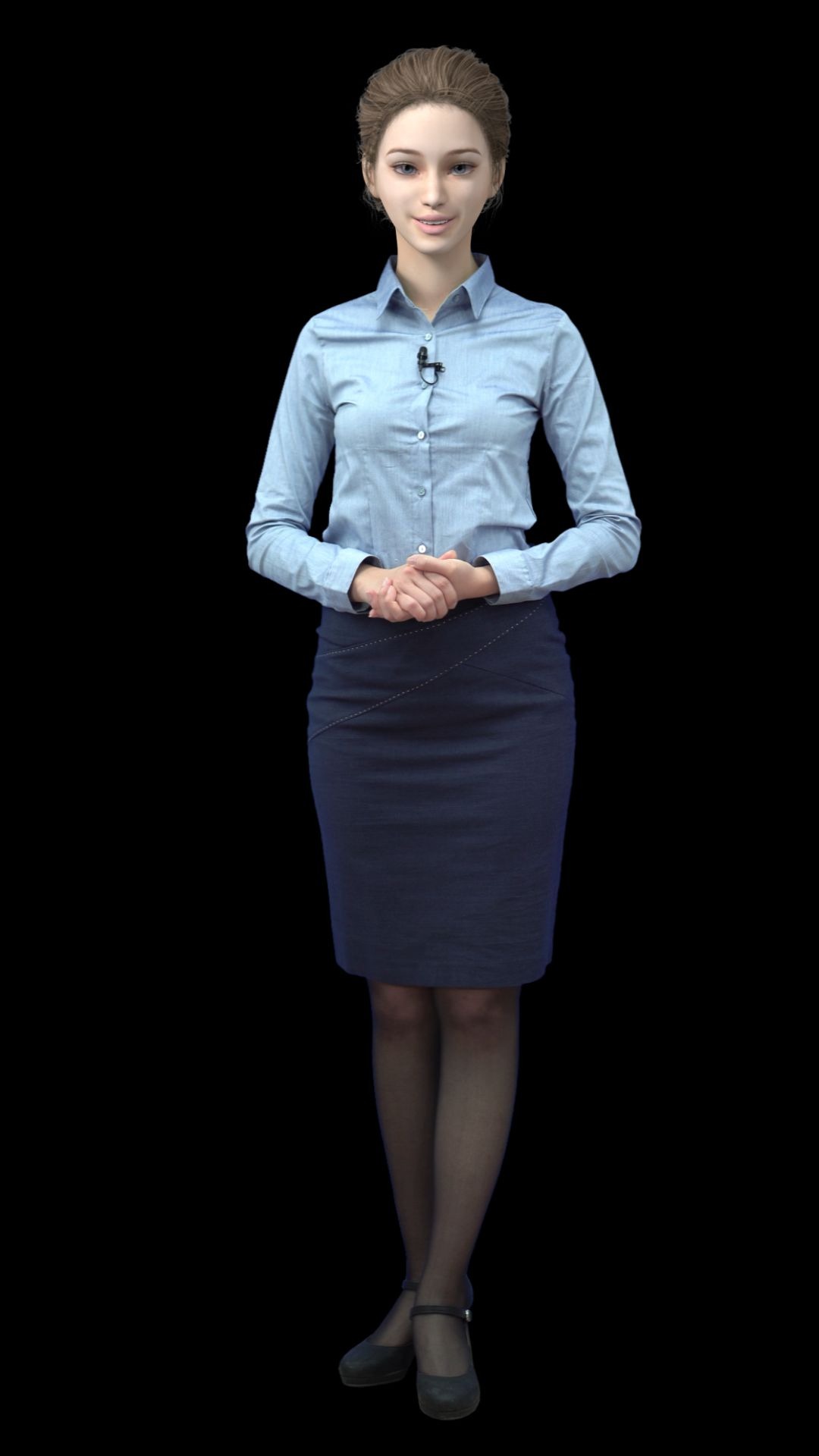 富麟全息虚拟主持人特效素材源文件