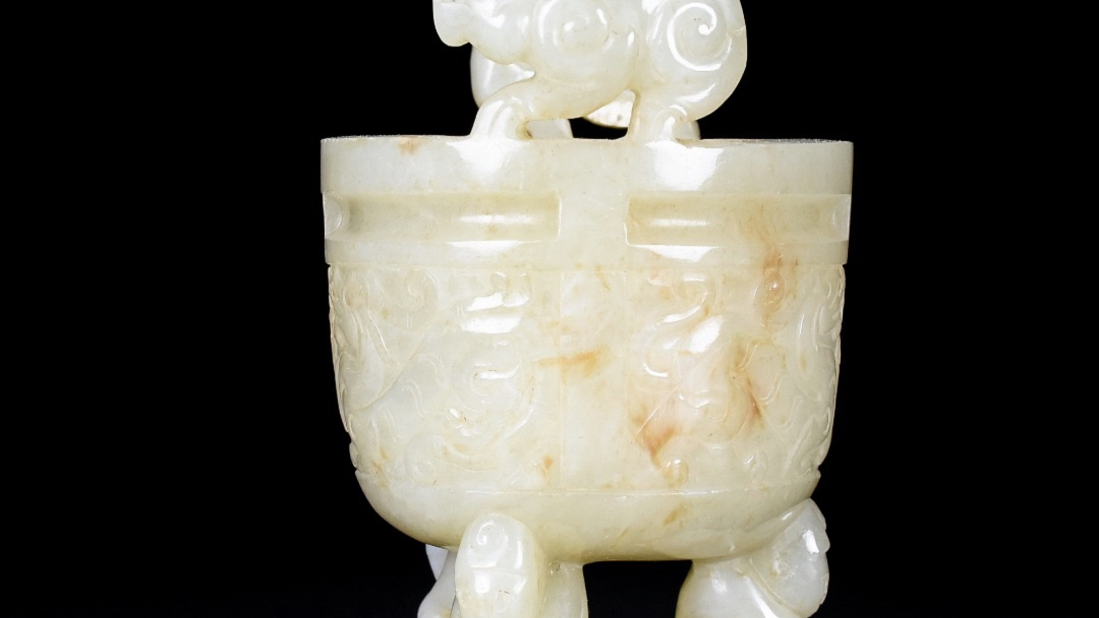 古玉老玉战汉和田玉三足鼎