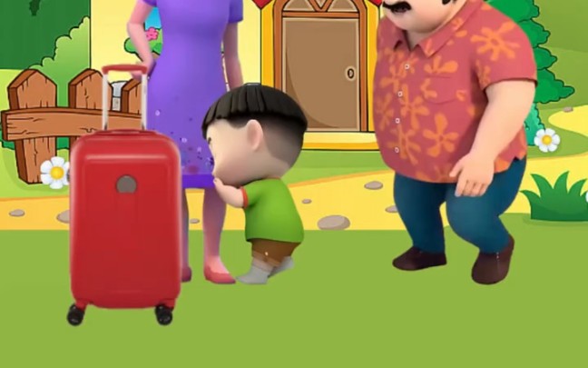 宝贝真乖,在家听奶奶的话.