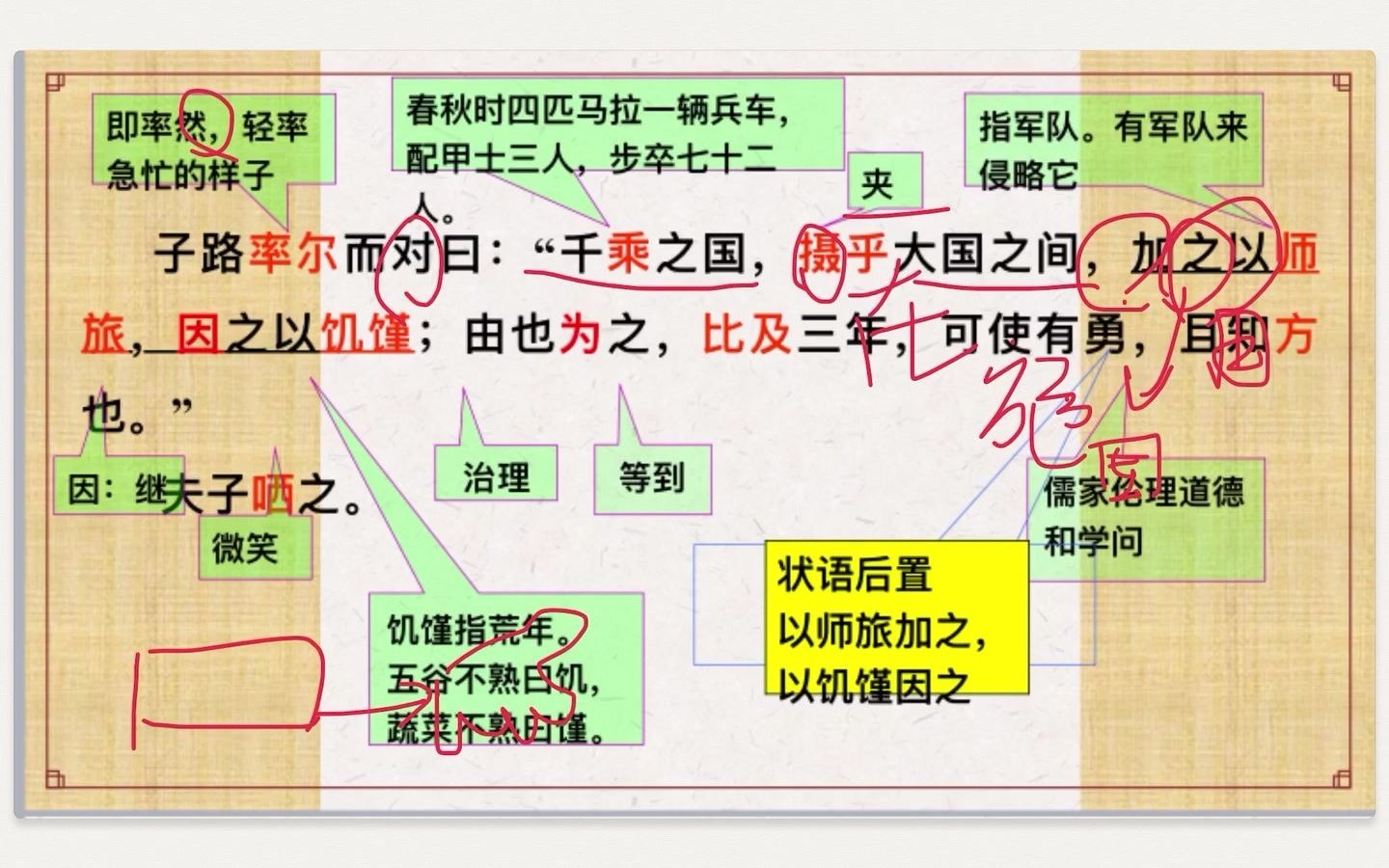 [图]《子路、曾皙、冉有、公西华侍坐》2 录课部编下