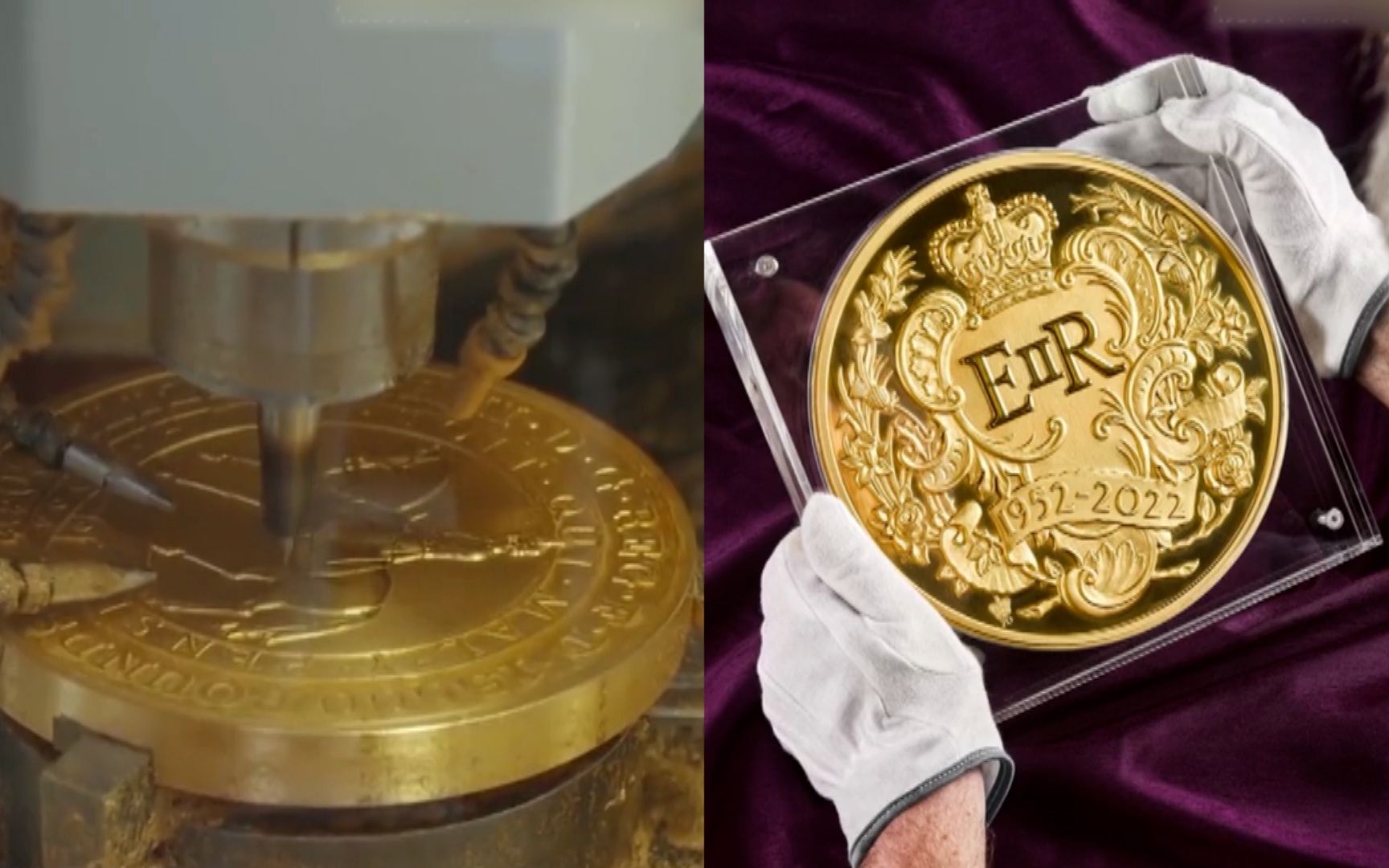史上最贵硬币英国皇家铸币厂打造15公斤重金币面值一万五千英镑mp4