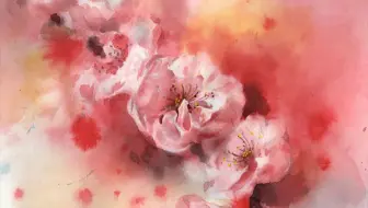 水彩 透明的花怎么画 哔哩哔哩 Bilibili