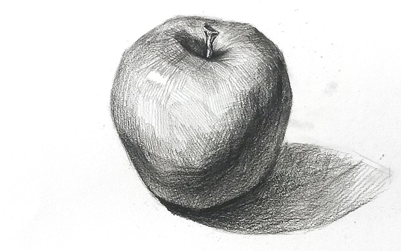 细致的描绘苹果图片