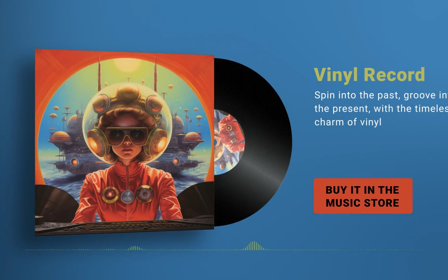 ae模板-黑胶唱片介绍 歌手专辑发行封面制作工具 黑胶音乐