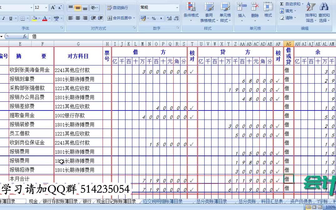 手工账本总账怎样做会计总账总账会计的工作流程哔哩哔哩bilibili