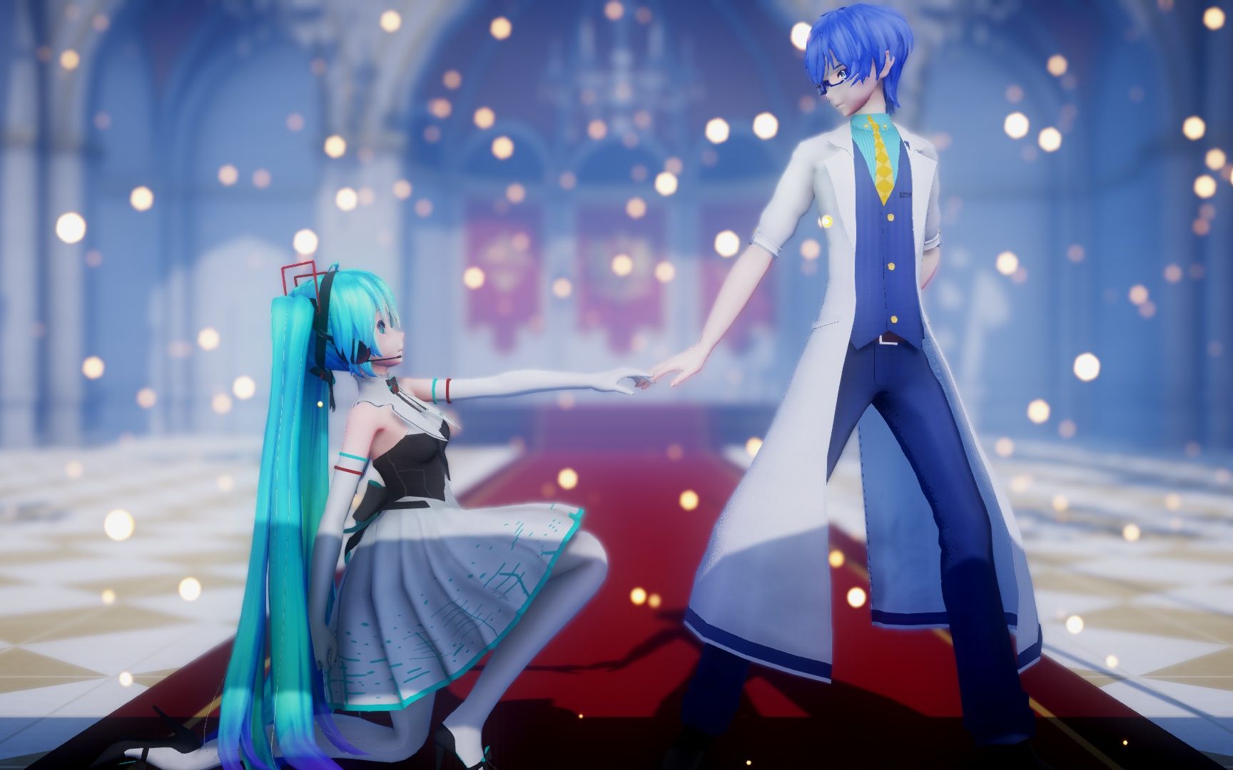 【mmd】时隔多年的kaito与miku终于跳起了cantarella