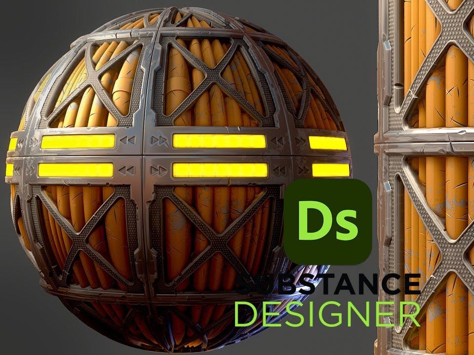 Substance 3D Designer !制作风格化科幻管道材质!哔哩哔哩bilibili