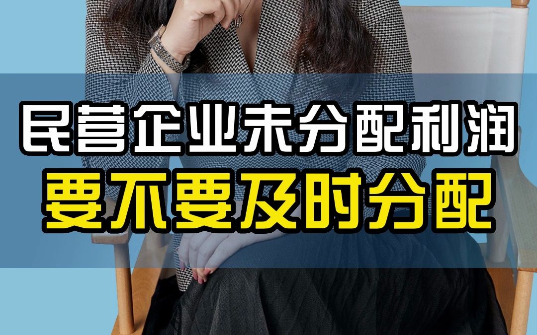 未分配利润要不要及时分配哔哩哔哩bilibili