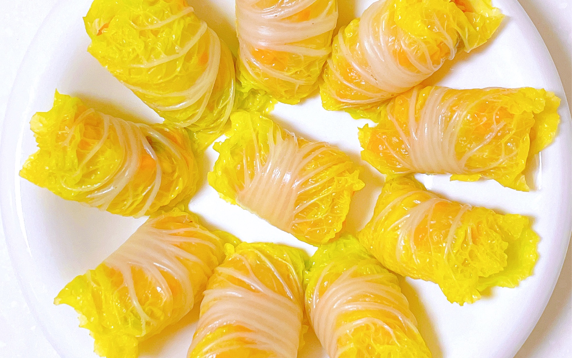 巨低脂清爽的翡翠白玉卷