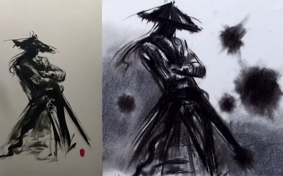 【素描古风—侠客行】有人的地方就有江湖,有厕所的地方就有小广告